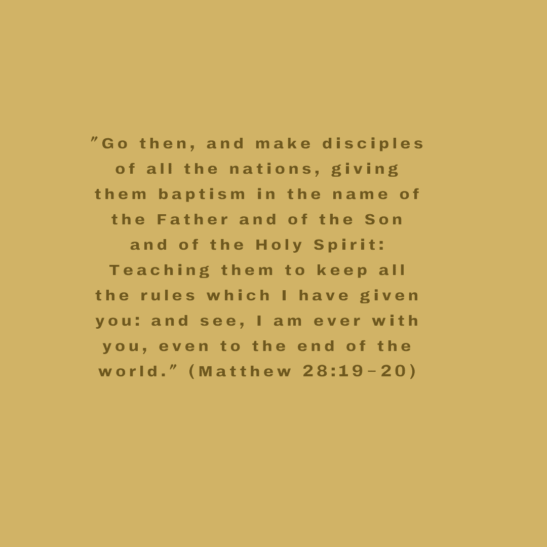 Matthews 28:19-20