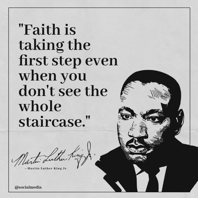 MLK Quote about Faith